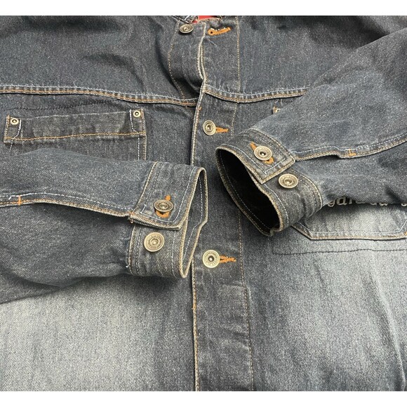 Platinum FUBU Fat Albert & The Junkyard Gang Men's XXL Denim Jacket Vintage - Picture 16 of 16